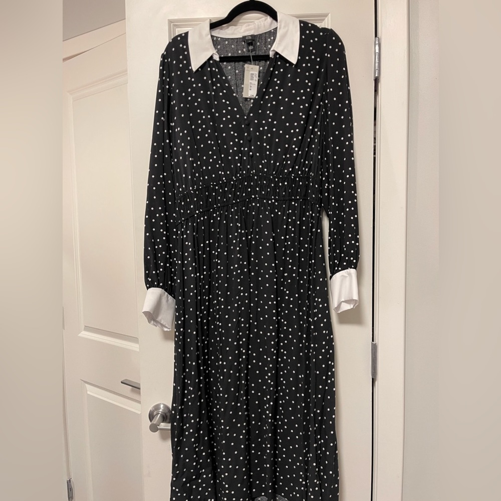 River Island polka dot midi dress
